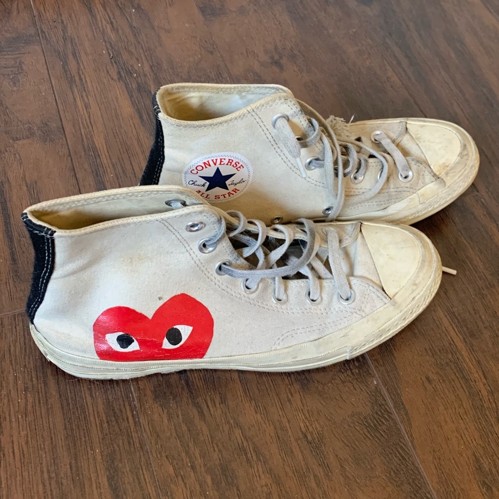 Comme de garçons x Converse play shoes